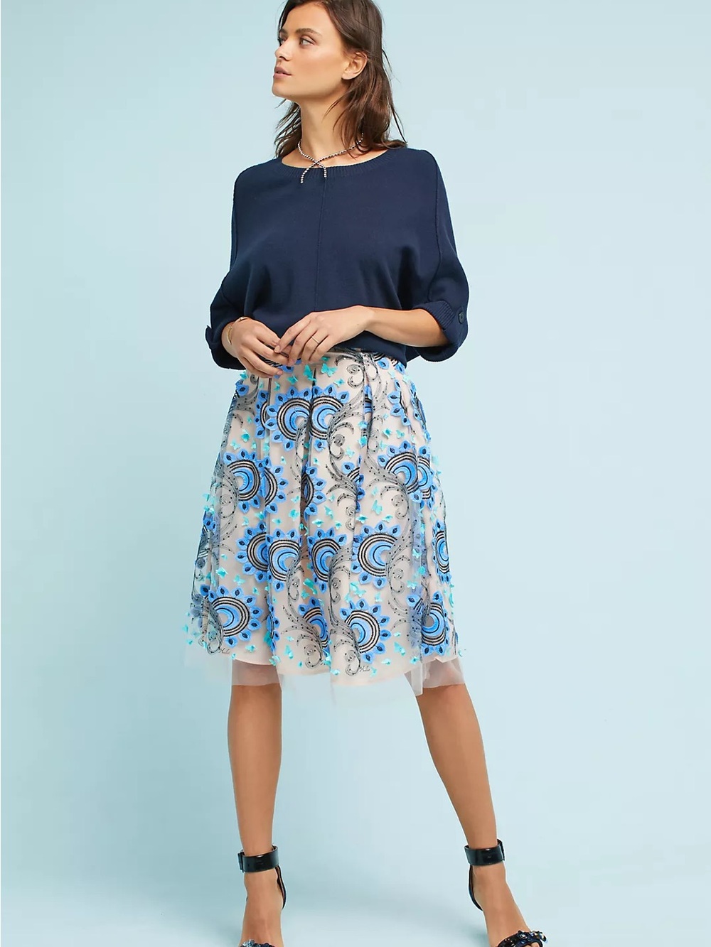 NWT Anthropologie Eva Franco Solstice Tulle Skirt